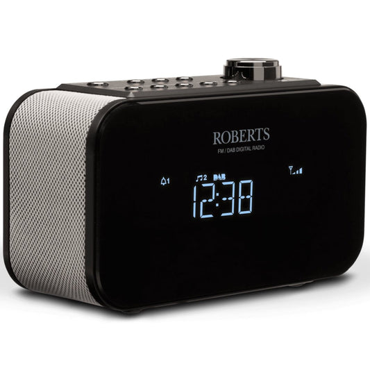 Roberts Ortus 2 - DAB+/FM Radio, Alarm Clock, Phone Charger - Black