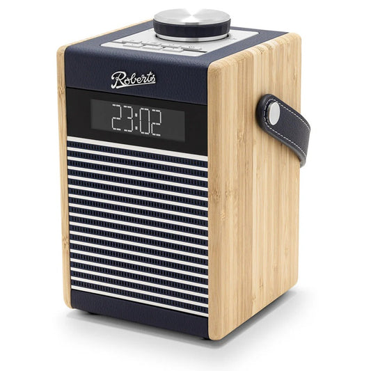 Roberts Rambler Midi - DAB+ Radio, Retro Style, Portable Bluetooth Speaker, Alarm - Navy Blue, Duck Egg, Pastel Cream