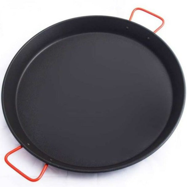 Non stick carbon steel paella pan - diameter sizes 50cm, 60cm