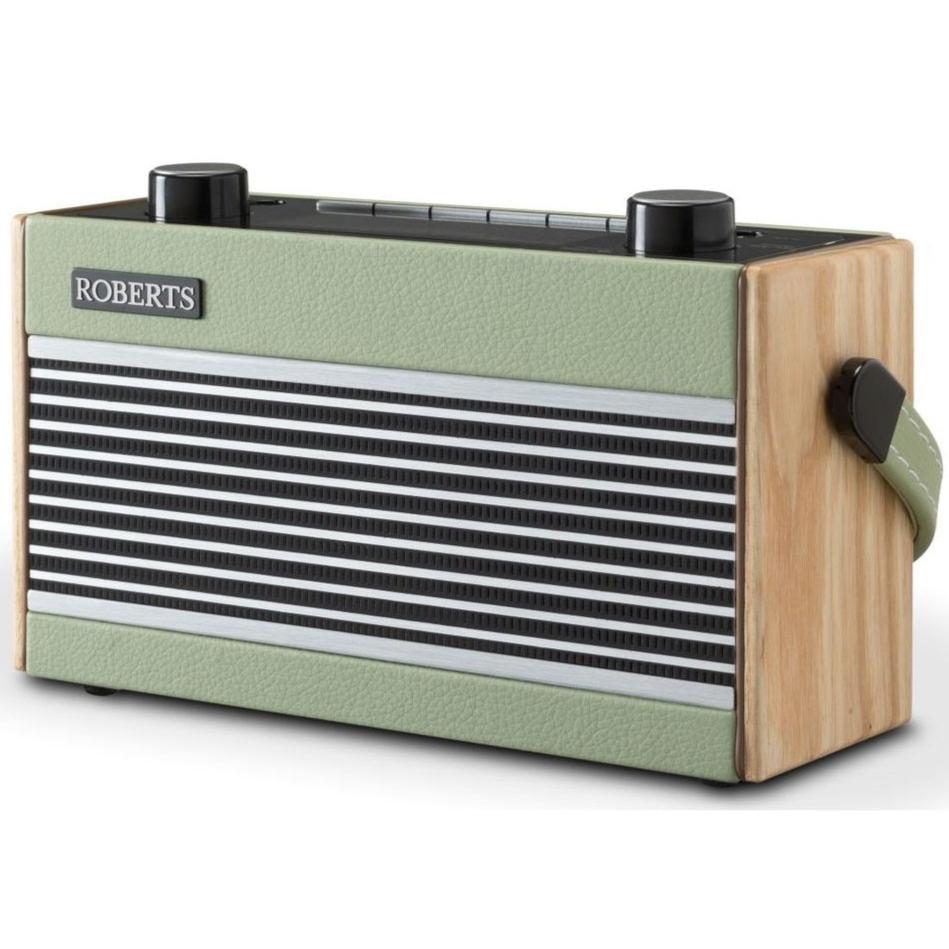 Roberts Rambler BT DAB+ Radio, Retro Style, Bluetooth Speaker - Green, Light blue, Navy blue