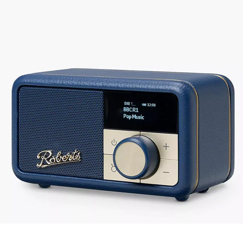 Roberts Revival Petite DAB+/FM Radio, Bluetooth Speaker - Blue, Black