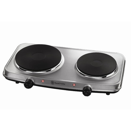 Russell Hobbs Electric Double Hot Plate Steel (15199)