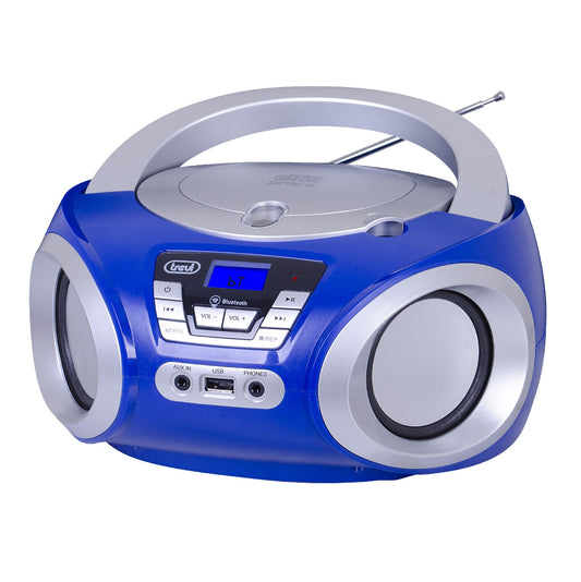 Trevi Portable Boombox - FM Radio, CD, Bluetooth, USB, Aux-in (CMP544BT)