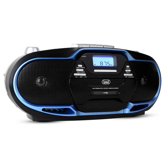 Trevi Portable Boombox - FM Radio, CD, Casette Tape, USB, Aux-in (CMP574USB)