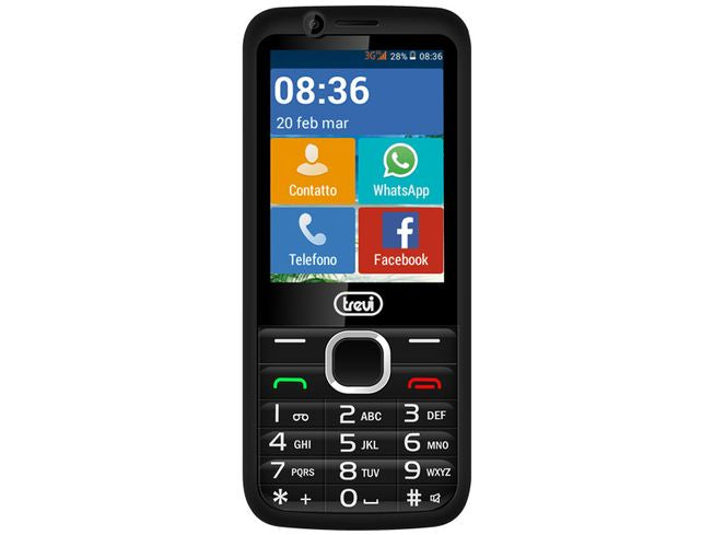 Trevi Relax 90 3G Smart Bar Phone Big Buttons and Touch Screen