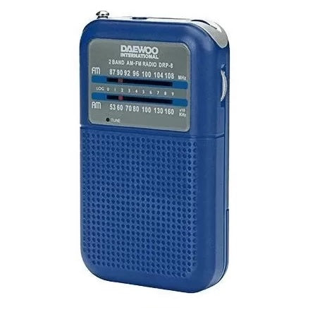 Daewoo Pocket FM Radio DRP-8 - Blue, Grey (DCF118-9)