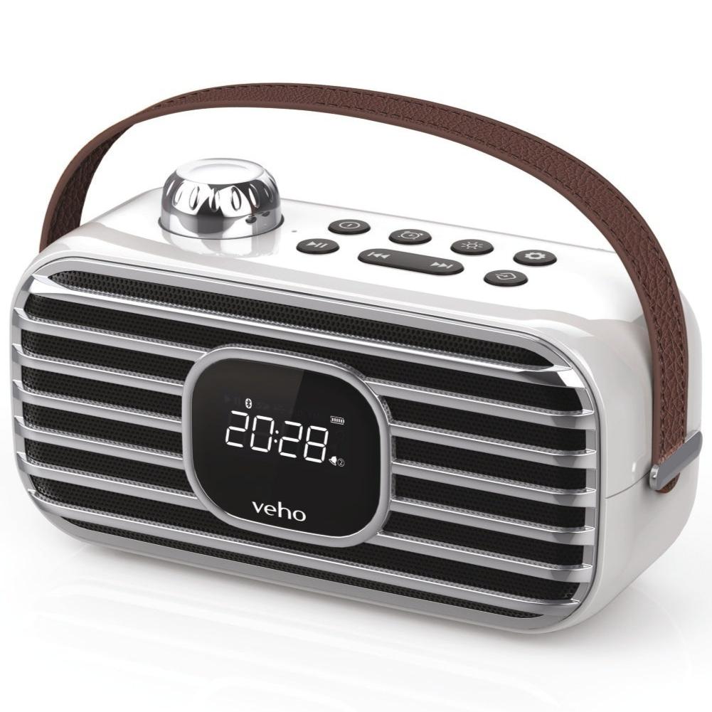 VEHO MD-2 - Portable Bluetooth Speaker, DAB+ Radio, Alarm (VSS-240-MD2-C)